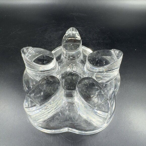 Yama Glass Solid Glass Warmer Stand for Teapot Clear Glass Pillar Candle Holder - Picture 10 of 10